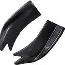 Universal Rear Diffuser Car Spoiler, Rear Bumper Lip Body Canard Spoilers Black Lip Side Skirt Spoiler Splitter Protector Exterior Decoration Trim Kit Anti-Scratch (10.6inch,Carbon Fiber)