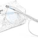 Madison Avenue Blue Light Blocking Glasses Anti Eyestrain UV Glare Blue Light Glasses for Women TV Phone Computer Gaming Eyeglasses (Clear)