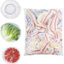 200 PCS Plastic Bowl Covers, Food Covers Stretch Reusable - Airtight Fresh-Keeping Seal for Bowl, Plate, Fruit, and Kitchen Use, Versatile, also as a Shower Cap, Shoe Cover