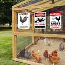 6 Piece Metal Signs Chicken Signs for Funny Coop Decor Signs for Outdoor Decor Farm Plaque Yard Chicken Coop Gift for Chicken Lovers Chickens Plaque 8x12 Inch