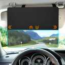 Sun Visor Extender for Car, Upgraded Polarized Sun Blocker, Sunshade Lens Magnetic Connection Adjustable 4 Directions, Anti-Glare,Protects from Sun Glare, Snow Blindness & UV Rays, Black