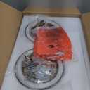 2 Pack Pendant Lights Kitchen Island, Brushed Gold Pendant Light Fixtures Over Island with Clear Glass Shade, 6" Modern Brass Kitchen Island Lighting for Dining Room Entryway, PL124-BG-G-2PK