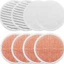 Spinwave Mop Pads Replacement Set Compatible with Bissell Spinwave 2039A 2124: 4 Heavy Scrub Pads, 2 Soft Pads, 2 Scrubby Pads by BeiLan (8Pack)