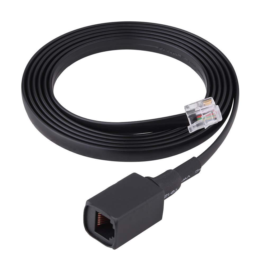 1.5m 6-Pin Radio Accessory Extension Cable for Yaesu Radio Walkie Talkie Mic, Premium Quality, Removable Separation, Outdoor Indoor Use
