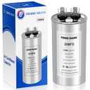 2 x 30 uF/MFD Capacitor for AC, 370 or 440 VAC CBB65 Dual Run Round Capacitors for AC Motor Run, Fan Start, Condenser Straight Cool, Heat Pump, Air Conditioner, and Pool Pump