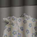 Floral Dog Carrier Bag for Cats & Small Dogs 3-15 LBS, Hands-Free Cat Sling with Adjust Strap & Pocket, Pets Sling Carrier Crossbody Bag with Safety Buckle, Gifts for Pets Mom (Blue Daisy, Medium)