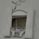 FASCINATE Magnifying Mirror 10X 1X Double Sided Magnification Makeup Vanity Mirror Rechargeable Lighted Mirror with 3 Color Lighting Modes Adjustable Rotation LED Vanity Desk Mirror Gift for Women White