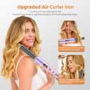 5 in ONE Blow Dryer Brush with LCD Display, Upgrade Hair Dryer Brush Air Curling Wrap Styler, Ionic Round Brush Blow Dryer for Women, Hot Air Brush Hair Styling Tools 100-120V