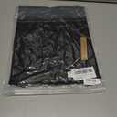 Womens Short Sleeve T Shirts Pleated Dressy Casual Crewneck Loose Fit Tee Trendy Summer Tops Blouses 2025 (Black)