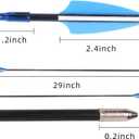 LWANO 28" Fiberglass Arrows - Archery Practice Target Arrows with Blunt Tips Durable Shaft for Youth Kids Children Beginners on Recurve&Long Bows(Pack of 12), 28inch-12pc arrows