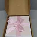 Honeydak 9 Pcs Pink Coquette Bow Gift Set with 16 oz Aesthetic Pink Glass Cup, Jewelry Box, Socks, Hairband, Keychain, Gift Box, Bow Knot Coquette Stuff Presents for Girls Women Sister Friend