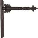 Decorative Hanging Sign 17.5 Inch Black Wood Arrow Holder