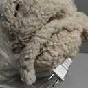 Heated Blanket Throw, Electric Throw Blanket with 5 Heating Levels & 4 Hours Auto Off, Double Sided Soft Cozy Sherpa Electric Heated Blanket with ETL Certified for Office, 50"x60", Milk Coffee