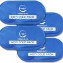 Ice Packs for Injuries Reusable for Swelling & Pain Relief – Soft Gel Ice Packs Reusable, Cold Packs for Injuries, Soft Ice Packs for Sprains, Bruises & Recovery, 10.5 x 5 Inch (4 Pack)