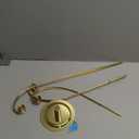 Creative Hobbies 20 Inch Tall Ornament Display Tree, Bright Brass Plated, Holds 15 Ornaments (Gold)