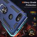 LUMARKE for Google Pixel 8 Pro Case with Screen Protector,Pass 16ft. Drop Tested Military Grade Protective Phone Cover with Magnetic Ring Kickstand Compatible with Car Mount Holder Blue