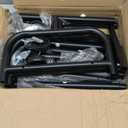 MISSLO Heavy Duty Clothing Racks for Hanging Clothes Rack Double Rod Garment Rack Rolling Closet Wardrobe Rack on Wheels, Metal, Adjustable, Black