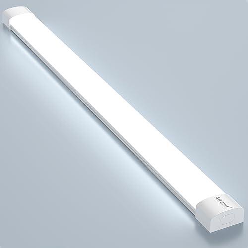 Airand Linkable Led Garage Light 24 inch Shop Lighting Fixture with Plug in Cord, LED Closet Lights Under Cabinet Lighting Tube Lights for Kitchen Bathroom Workbench with ON/Off Switch
