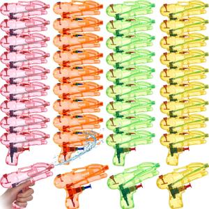 Leyndo 50 Pack Water Gun for Kids Mini Water Gun Bulk Colorful Blaster Squirt Pistol Bulk for Boys Girls Outdoor Beach Game Summer Swimming Pool Party Favor(Fresh, Cute)