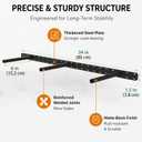 2Pcs Heavy Duty Floating Shelf Bracket,Wall Mounting Brackets for Shelves, Invisible Hidden Floating Shelf Hardware（34" x 6" x 1.5" with Tools & Jig）