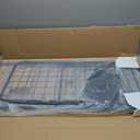 XING LANG Folding Shopping Cart with 360° Rolling Swivel Wheels - Foldable Grocery Cart with Double Basket & Waterproof Liner, Portable Heavy Duty Utility Carts for Laundry