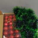 16FT Christmas Garland for Christmas Decoration,Non-Lit Soft Greenery Holiday Decor with 12pcs Xmas Red Bell and 12pcs Decor Bow Home Artificial Christmas Twist Garland for Weeding Party Decoration