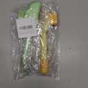 2pcs Pet Shedding Brush, Pet Hair Remover Comb with Release Button Self-Cleaning Grooming Brush for Deshedding Dogs Cats Short & Long Loose Hairs (Green, Yellow)