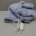 Heated Blanket Heated Throw, Electric Blanket 50"x60" Heating Blanket with 8 Hours Auto Off 10 Fast Heating Levels Machine Washable Sherpa Heated Blanket with Overheating Protection (Blue)