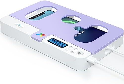 ySky Portable Phone Timer Lock Box for iPhone and Android Phones, Self-Control Timer Phone Locker to Help Kids,Students, Adults Focus Back,Prevent Excessive Games, Mobile Phone Addiction(Purple)