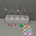  8oz Swing Top Glass Bottles, 250 ml Glass Beer Bottles with Airtight Flip Lids Rubber Seal for Vanilla Extract, Home Brewing, 2nd Fermentation, Kombucha, Juice, Soda, Limoncello 4pcs