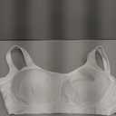 Truekind Bras for Women - Comfortable Wireless Support Bra, Seamless Full Coverage No Underwire Bra for Everyday Comfort (White, XXL)