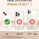 Designed for iPhone 13 Case Cute Floral Garden Mushroom Protective Phone Case Cover 6.1" Screen Protector + Camera Lens Protector【2X Military Grade Drop Tested / 6.6ft Drop Protection】
