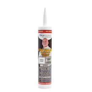 Dicor 651SANSW-1 NON-Leveling Ultra Sealant System - 10.1 Oz, White, High Performance, Non-Yellowing, Fast Curing, Durable, Highly Compatible, UV Stabilized