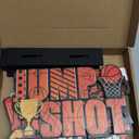 Suzile 6 Pieces Basketball Table Decorations Basketball Wooden Centerpieces with "CHAMPION""GOOD GAME" Sign Sports Style Tabletop Decor for Birthday Party Baby Shower Party Boys Room Home Decor