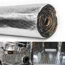 200mil 36.16 Sqft Car Sound Deadener Deadening Mat Noise and Heat Shield Insulation Closed Cell PE Foam Vibration Dampening Material for Car Hood Trim Roof Door and Trunk