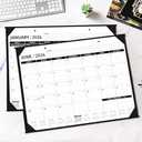 2026 Desk Calendar - JAN. 2026  DEC. 2026, 22" x 17", Large Desk Calendar 2026, 12 Monthly Desk/Wall Calendar 2-in-1, Corner Protector, Desk Pad, Large Ruled Blocks
