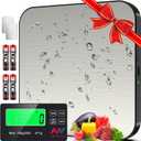 Mik-Nana Food Scale, 22lb Digital Kitchen Scale with 7 Units LCD Display & Tare Function, Stainless Steel Weight Grams and Ounces for Baking, Cooking and Meal Prep (Batteries Included)