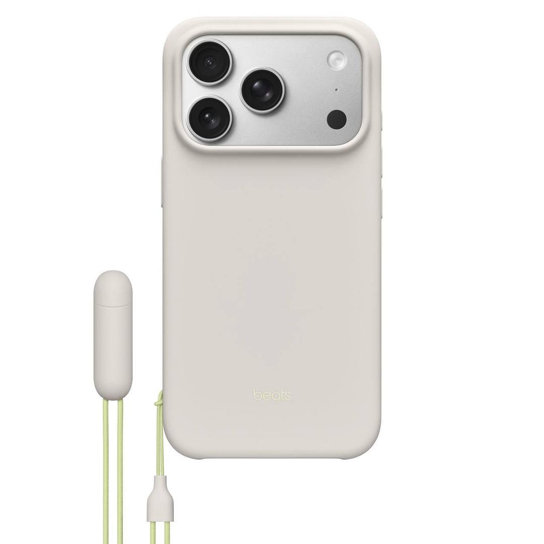 Beats iPhone 17 Pro Kickstand Case with MagSafe & Camera Control, Built in Stand & Lanyard, Matte Finish with Microfiber Lining LIME STONE