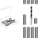 6.8 Ounce Cylindrical Stainless Steel Weight for Derby Pine Race Wood Car, 24 Pieces Multiple Size Incremental Weight to Optimize Your Car Speed, 4 Sizes