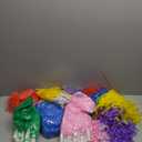 Yunsailing 72 Pcs Plastic Cheer Pompoms Sports Dance Cheerleader Pom Poms with Handles Squad Team Spirited Sports Party Dance Cheering Decorations for Adults Cheerleading (Colorful)