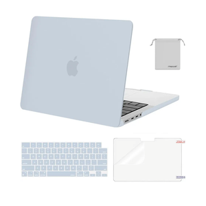 MOSISO Compatible with MacBook Pro 14 inch Case 2026 2025 2024 2023 2022 2021 M5 M4 M3 M2 M1 A3434 A3112 A3185 A3401 A2918 A2992 A2779 A2442,Hard Case&Keyboard Cover&Screen Film&Pouch, Baby Blue