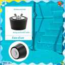 2 x Pool Skimmer Plug Wide Mouth Skimmer Plug Winter with 3 Pcs Pool Winterizing Plugs Stainless Steel, 3 Sizes, 1in, 1.5in, 2in