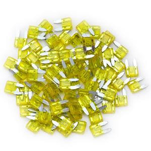 75 Pcs 20Amp Mini Fuse, 20 A Mini Car Blade Automotive Fuses for Car RV Truck SUV Motorcycle Boat