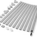 Cord Cover Wall Kit, TV Cord Hider for 1 Thick Cord, 157in Wire Covers for Cords, YCLYC Cable Hider for Wall Mount TV, Wall Cable Concealer, Cable Cover Cable Raceway 10 x L15.7, W0.78 H0.4 Grey