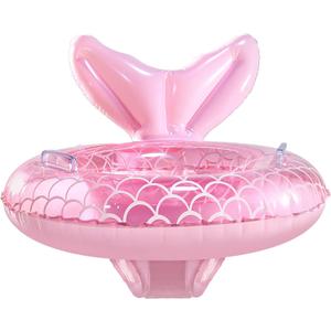 KISSHAKE Baby Pool Float, Mermaid Baby Swimming Float, Smart Swim Trainer, Inflatable Pool Floats for Toddlers, Infant Swim Floats, Toddler Floaties, Kids Beach Toys Summer Essentials