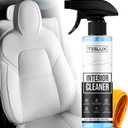 Interior Cleaner For Tesla White & Black Vegan Leather - Stain Remover - Solution for Complete Interior Cleaning - Ideal for Seats, Doors, Console, Dash - Accessories For Tesla Model 3, Y, S, X