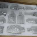 SUPMIND 24pcs Glass Bud Vase Set, Small Clear Flower Vases for Centerpieces in Bulk, Mini Vintage Vase for Wedding, Home,Table Decoration