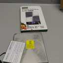 Atogou Food Scale - 33lb Digital Kitchen Scale Ounces Grams, Rechargeable & Full-View Display, Water-Resistant, Batteries or USB-C Charging, Stainless Steel, for Cooking, Meal Prep, Package (Black)