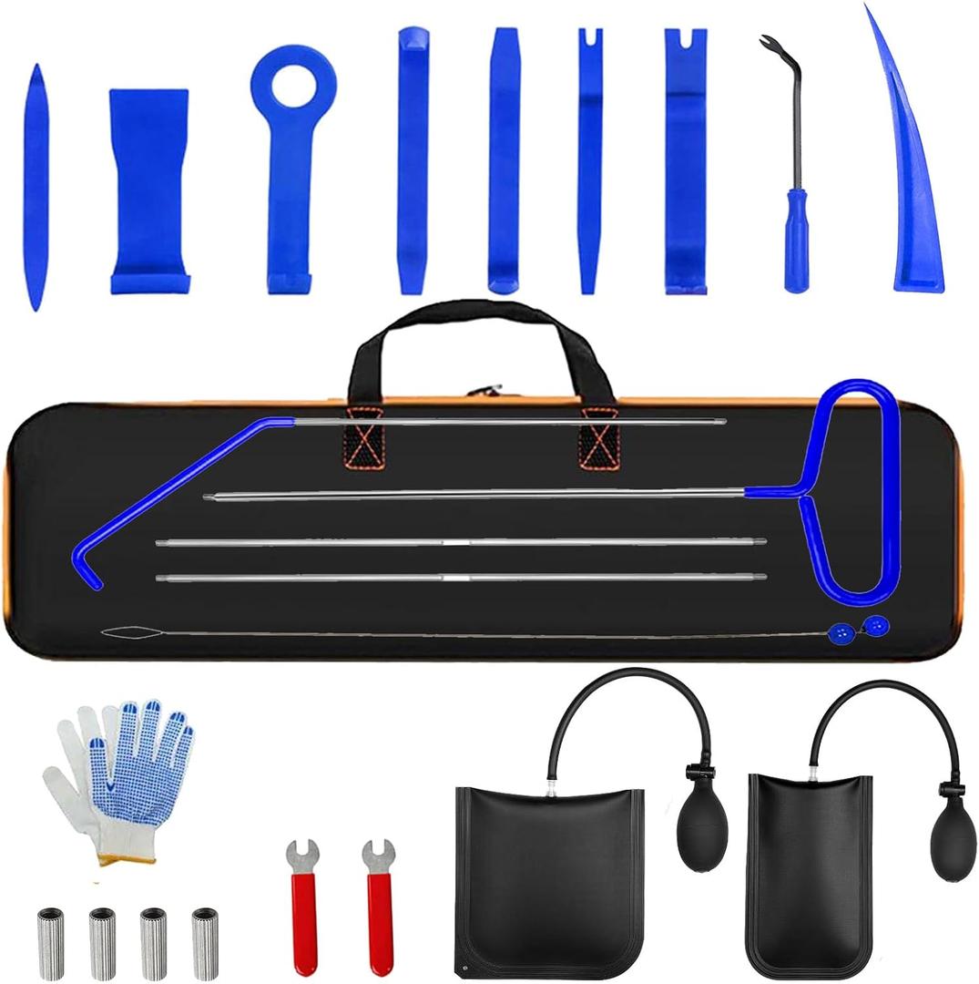 25 PCS Professional Car Tool Kit, 66 Inch Stainless Steel Repair Tools