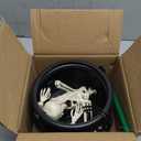 Halloween Decorations - Cauldron Halloween Decor with Magic Floating Potion Bottles Fog Diffuser Spooky Skeletons & Black Plastic Witches Bowl for Indoor Outdoor Party/Table/Mantel/Kitchen Decor